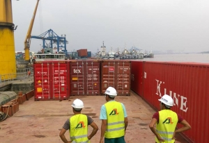 Container barging to Phu Quoc island.